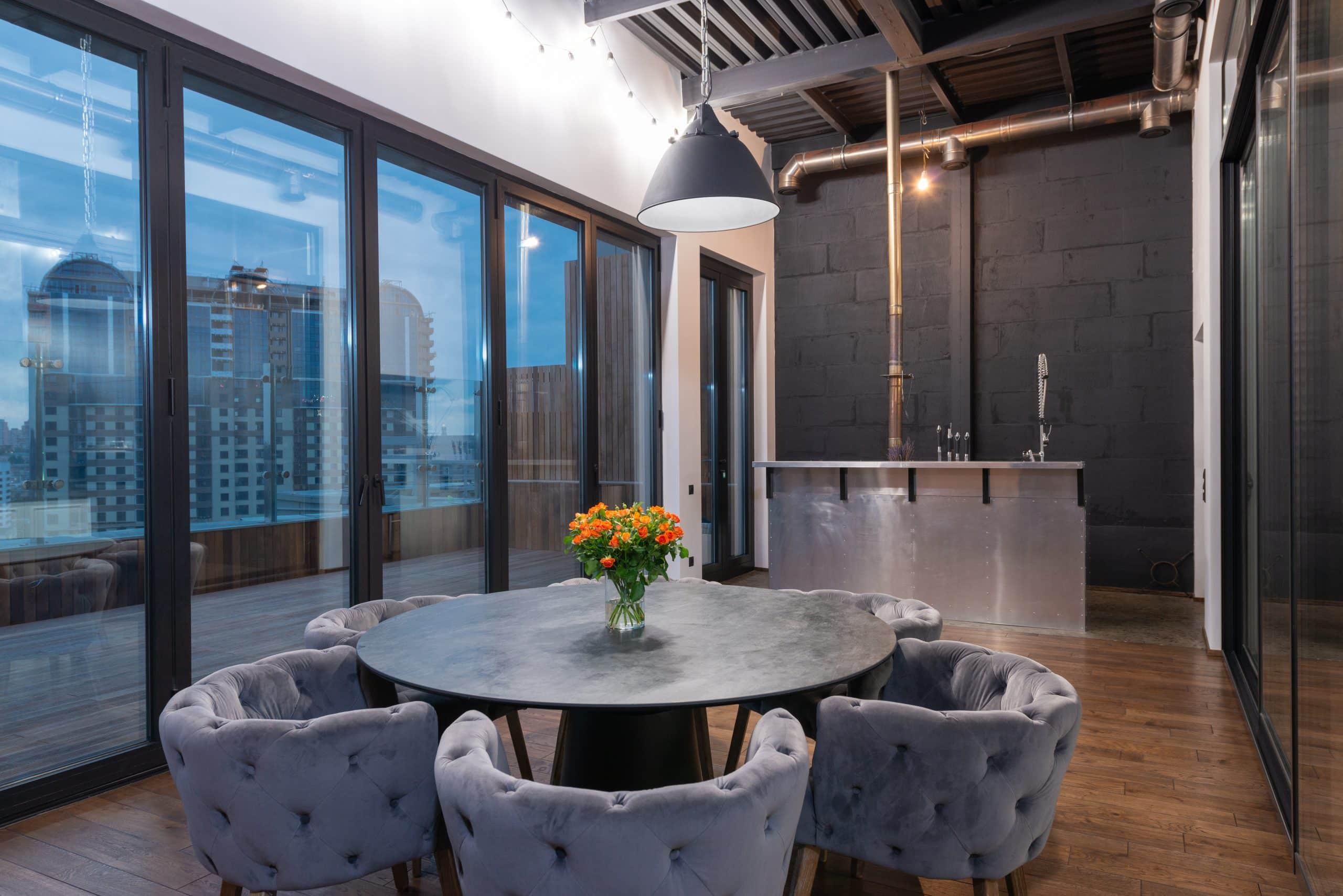 Accordion Glass Portal Door