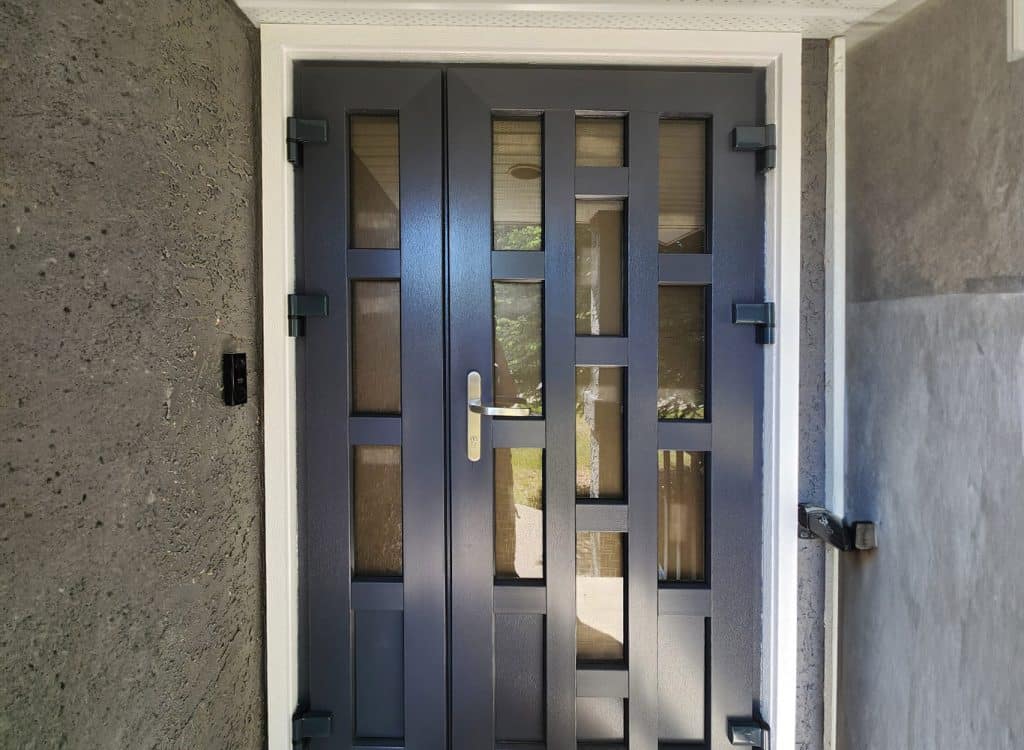 Front Door with glass